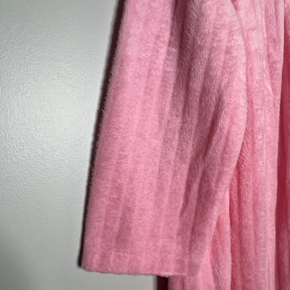 Vintage Lara Dee Fuzzy Robe Size Small Retro Plush Full Length House Coat - Picture 5 of 5